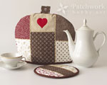 Tea Cozy - Brown and Red