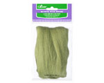 Natural Wool Roving, Moss Green, Clover 7922