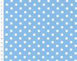 Cotton fabric CZL Light blue, Dots