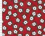 Cotton fabric Christmas OAP Red, Christmas decoration