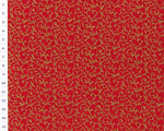Cotton fabric Christmas OAP Red, Little Baroque