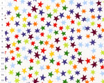 Bavlnená látka Christmas OAP White, Multicolour Starlets