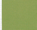 Cotton fabric KD Green, Small Dots