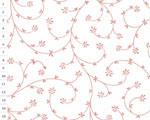 Cotton fabric KD Old Rose Garden on White