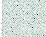 Cotton fabric OAP Grey, Irregular Colour Dots