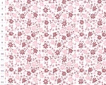 Cotton fabric OAP Powder pink, Flowery