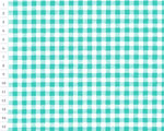 Cotton fabric OAP Turquoise, Checky