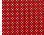 Cotton fabric KD Red, Small Dots