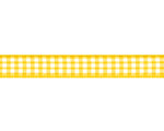 Ribbon 10mm, Checkered, Yellow 1