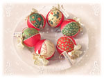 Christmas Ball Ornaments, Red Set Classic
