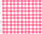 Cotton fabric Checky - pink