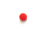 Textile Fibre Pom Pom Ball, Red