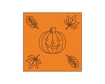 Quilt or embroidery pattern, Halloween