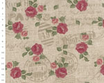 Cotton fabric CZL Canvas, Post a Rose
