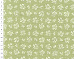Cotton fabric CZL Greenish, White branches