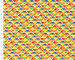 Cotton fabric CZL Rainbow Triangles