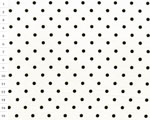 Cotton fabric CZL White, Black dots