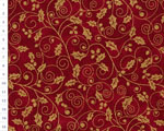 Cotton fabric Christmas CZL Red, Mahonia