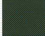 Cotton fabric Christmas OA Green, Dots
