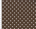 Cotton fabric KD Brown, Dots