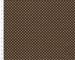 Cotton fabric KD Brown, Small Dots