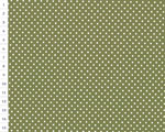 Cotton fabric KD Olive, Small Dots