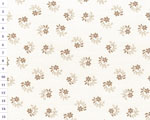 Cotton fabric KD Sand, Flowers, Light