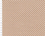 Cotton fabric OAP Beige, Small Dots