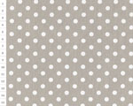 Cotton fabric OAP Grey, Circles