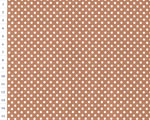 Cotton fabric CZL Nutty Brown, Dots