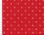 Cotton fabric OAP Red, Tiny Flowers