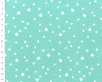 Cotton fabric OAP Turquoise Starlets