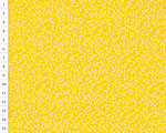 Cotton fabric OAP Yellow, Leaves