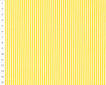 Cotton fabric OAP Yellow, White Stripes