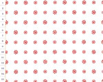 Cotton fabric UH White and Red