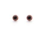 Bezpečnostné oči na hračky, hnedé, zastrkovacie 9 mm