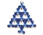 Christmas-tree, Origami / Blue