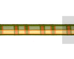 Ribbon 10mm, Checkered, Green and Yellow